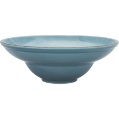 Pastateller, Serie Kaszub, türkis, braun gesprenkelt, Ø 260 mm, 6 Stück