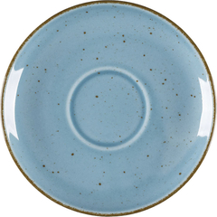 Untertasse, Serie Aida, türkis, braun gesprenkelt, Ø 145 mm, 12 Stück