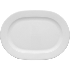 Servierplatte, weißes Porzellan, Serie Versailles, Lubiana, 280x205 mm