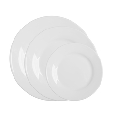 6 Teller flach, Fahne, Serie Classic von Stalgast Ø 210 mm