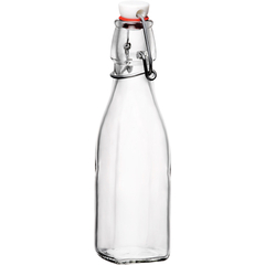 Kleine Glasflasche mit Bügelverschluss, 0,25 Liter