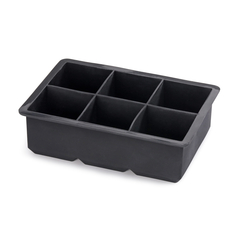 Eiswürfelform für sechs Eiswürfel von 40x40 mm, Silikon
