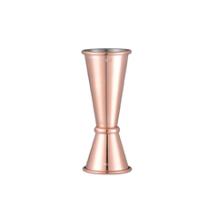 Jigger, Japanischer Stil, doppelseitig, Edelstahl, kupferfarben, 25/50 ml