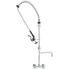 Geschirrbrause mit Mischbatterie, Zweiloch-Wandmontage, mit Wasserhahn, zwei Mischventile