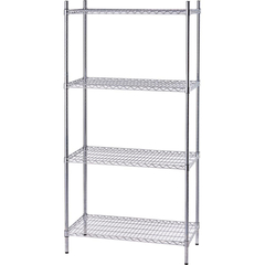 Stalgast Lagerregal aus Chromstahl 910x455x1800 mm (BxTxH)