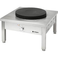Stalgast Edelstahl Elektro-Hockerkocher STANDARD, 1 Kochplatte, 400 Volt, 580x580x380 mm (BxTxH)