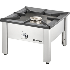 Stalgast Edelstahl Gas-Hockerkocher STANDARD, G20, 340x340x340 mm (BxTxH)