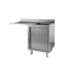 Vaiotec Topline Spülcenter / 1 Becken rechts mit Flügeltür, 1200 x 600 mm