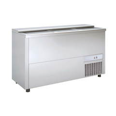 Vaiotec Topline Getränkekühltruhe mit 3 Edelstahlschiebedeckeln, 420 Liter, 1500 x 550 mm