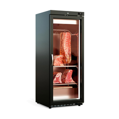 Vaiotec Topline Reifeschrank Dry-Aging Schwarz, 240 Liter, 55 kg Fleisch, 600 x 650 mm