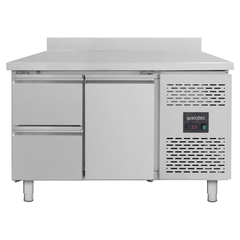 Vaiotec Kühltisch / 1 Tür & 2 Schubladen inkl. Aufkantung - Monoblock, 1360 x 700 mm
