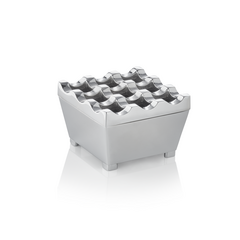 Was Germany Windaschenbecher, 7,5 x 7,5 x 4,5 cm, verchromt, Zinkguss