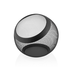 Was Germany Korb, Ø 24 cm, Höhe 24 cm, schwarz pulverbeschichtet, Metall