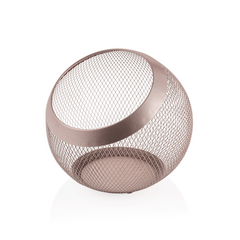 Was Germany Korb, Ø 24 cm, Höhe 24 cm, rosé gold pulverbeschichtet, Metall