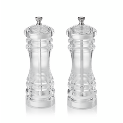 Was Germany Salz-/Pfeffermühlen Set mit Keramikmahlwerk CLASSIC MILL ACRYL, Höhe 15 cm, Acryl