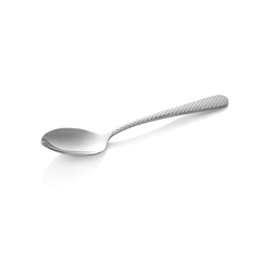 Was Germany Dessertlöffel Set CELESTE, 18,5 cm, mit strukturierter Oberfläche, Set á 12 Stück, Chromstahl 18/0