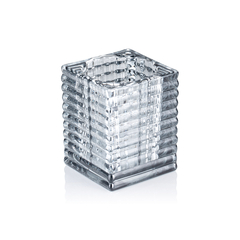 Yuyu Cube Smoke Grey, 7,5 x 7,5 x 9,5 cm, Glas