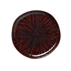 Rockzzero Teller Set, flach, Ø 28 cm, amazonas, Set á 6 Stück, Steinzeug