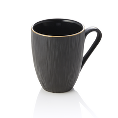 Maya Becher Set KURO, Ø 8,5 cm, 330 ml, schwarz, Set á 4 Stück, Porzellan