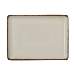 Was Germany Teller Set SMILLA SAND, flach, 27 x 20 cm, sand, Set á 6 Stück, Porzellan