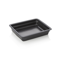 Was Germany GN Behälter Induktion 1/2-065 mm, schwarz, Porzellan