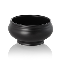 Was Germany Terrine, 0,5 ltr., Ø 12,5 cm, schwarz matt, Porzellan