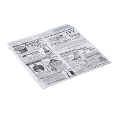 Was Germany Takeawaytüte Times White Set WRAP & GO, 13 x 14 cm, Set á 1000 Stück, 2-seitig geöffnet, Fettpapier