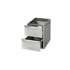 Prismafood Schubladenelement 2 Schubladen 1/2 TOP