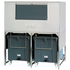 BREMA Sammelbehälter - Kapazität: 2x108 kg / Reserve: 300 kg