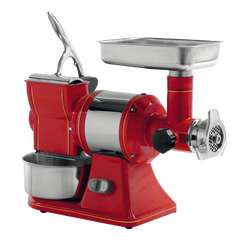 Prismafood Fleischwolf/Käsereibe-Kombi retro - Gusseisenmahlgruppe - Produktion FW: 200 kg/Std - KR: 50 kg/Std