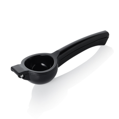 Was Germany Zitruspresse, Ø 6 cm, 22 x 7,5 cm, schwarz, Aluguss