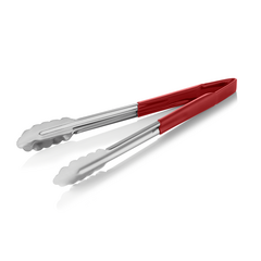 Was Germany HACCP Universalzange HACCP TONGS, 30 cm, rot, Chromstahl 18/0