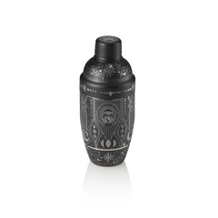 Nocturn Shaker Tattoo, 0,5 ltr., Ø 8,5 cm, schwarz, gold, Chromnickelstahl 18/8