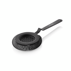 Nocturn Barsieb mit Feder, Ø 8,5 cm, 20,5 cm, schwarz matt, Chromnickelstahl 18/8