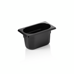 Was Germany GN Behälter GN 96 BLACK 1/9-100 mm, schwarz, Polycarbonat