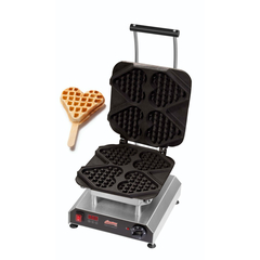 Neumärker Waffeleisen Thermocook® inkl. Waffel-Herz am Stiel Wechselplatten 