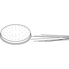 Neumärker Pasta-Scheibe Ø 57 mm Capelli d'Angelo für Nudelmachine PF25E/PF40E 