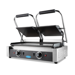 Maxima Gastro Kontaktgrill - Glatte - Doppelgrillplatte - 2 x 22 cm