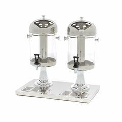 Maxima Gastro Getränkespender - 2 x 8 l - Zentralkühlrohr - funktioniert ohne Stromversorgung