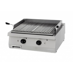 Maxima Gastro Heavy Duty Lavasteingrill - Doppeleinheit - 70 cm Tief - Gas