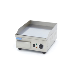 Maxima Gastro Grillplatte - Glatte Chrom - 36 cm - inkl. Tropfschale