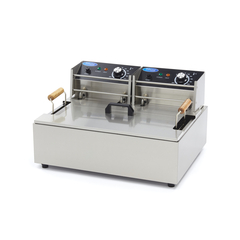 Maxima Gastro Fritteuse - 15 l - 1 Korb - Bis zu 3 kg Pommes