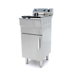 Maxima Gastro Fritteuse - 16 l - 1 Korb - mit Ablasshahn und Ständer - 230V