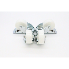 Maxima Wheels set for Table Steamer - 2 with brackes - 4.3 Inch / 11 cm