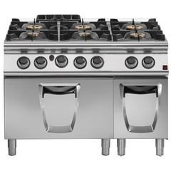 Prismafood Gasherd 6 Brenner mit Gasbackofen