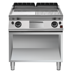 Prismafood Gas-Bratplatte gerillt/glatt