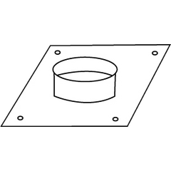 Prismafood Bundkragen D=20 cm für Abzugshauben