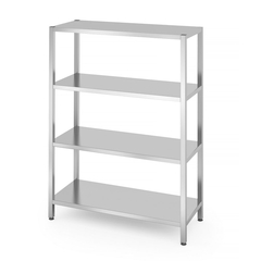 Hendi Lagerregal mit 4 Regalen – verschraubt, Kitchen Line, 1200x500x(H)1800mm