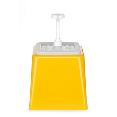 Hendi Pump-Saucenspender, 2,5L, Gelb, 230x210x(H)327mm