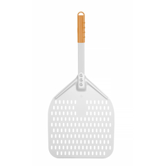 Hendi Pizzaschaufel mit kurzem Griff, quadratisch, perforiert, 300x660mm